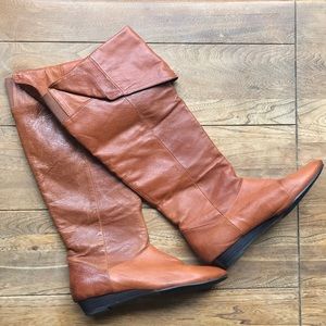 Chinese Laundry brown leather boots, size 8.5